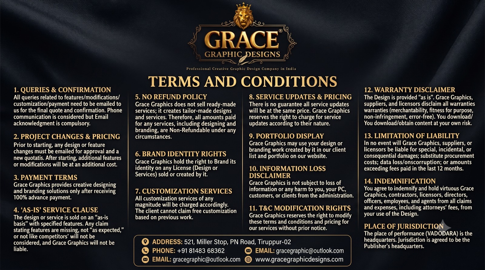 Terms and Conditions